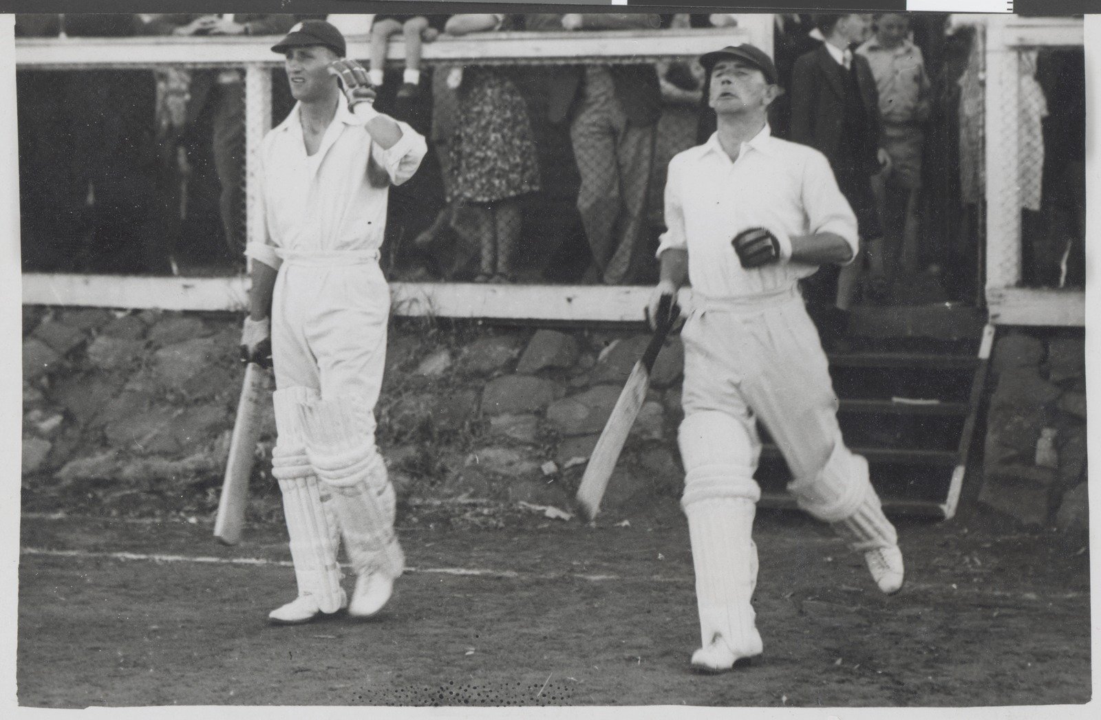 Len Hutton practising at M.C.C. for 3rd test 1946