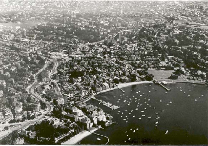 Aerial view of Double Bay 1965