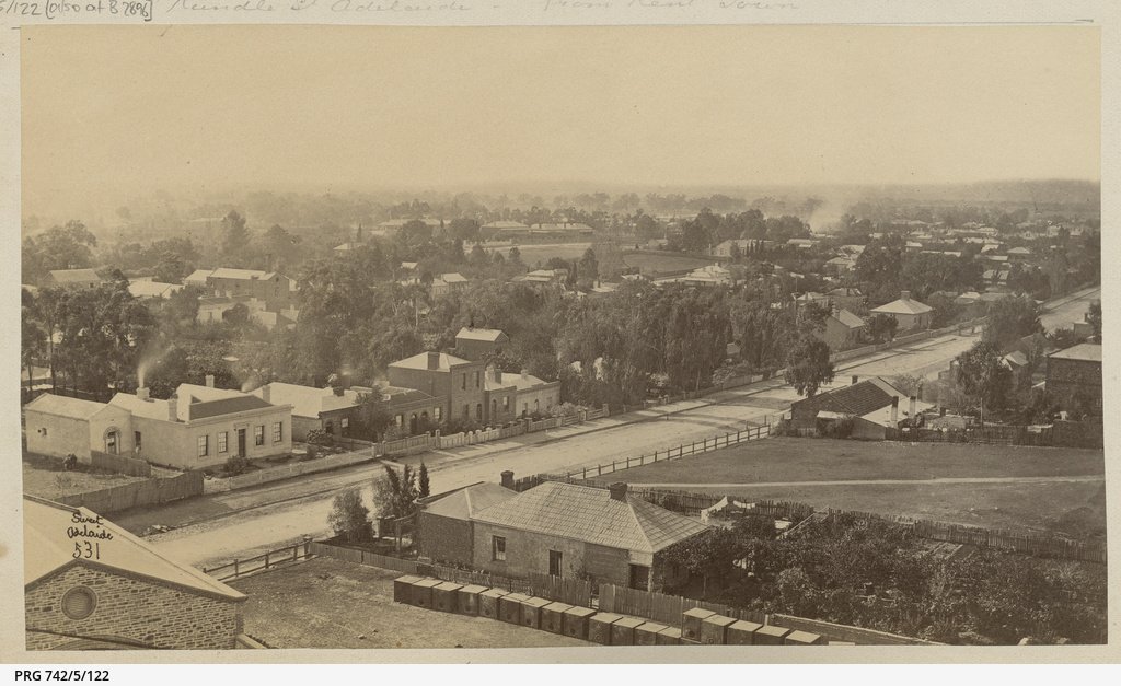 View of Rundle Street, Kent Town, looking north east c1880