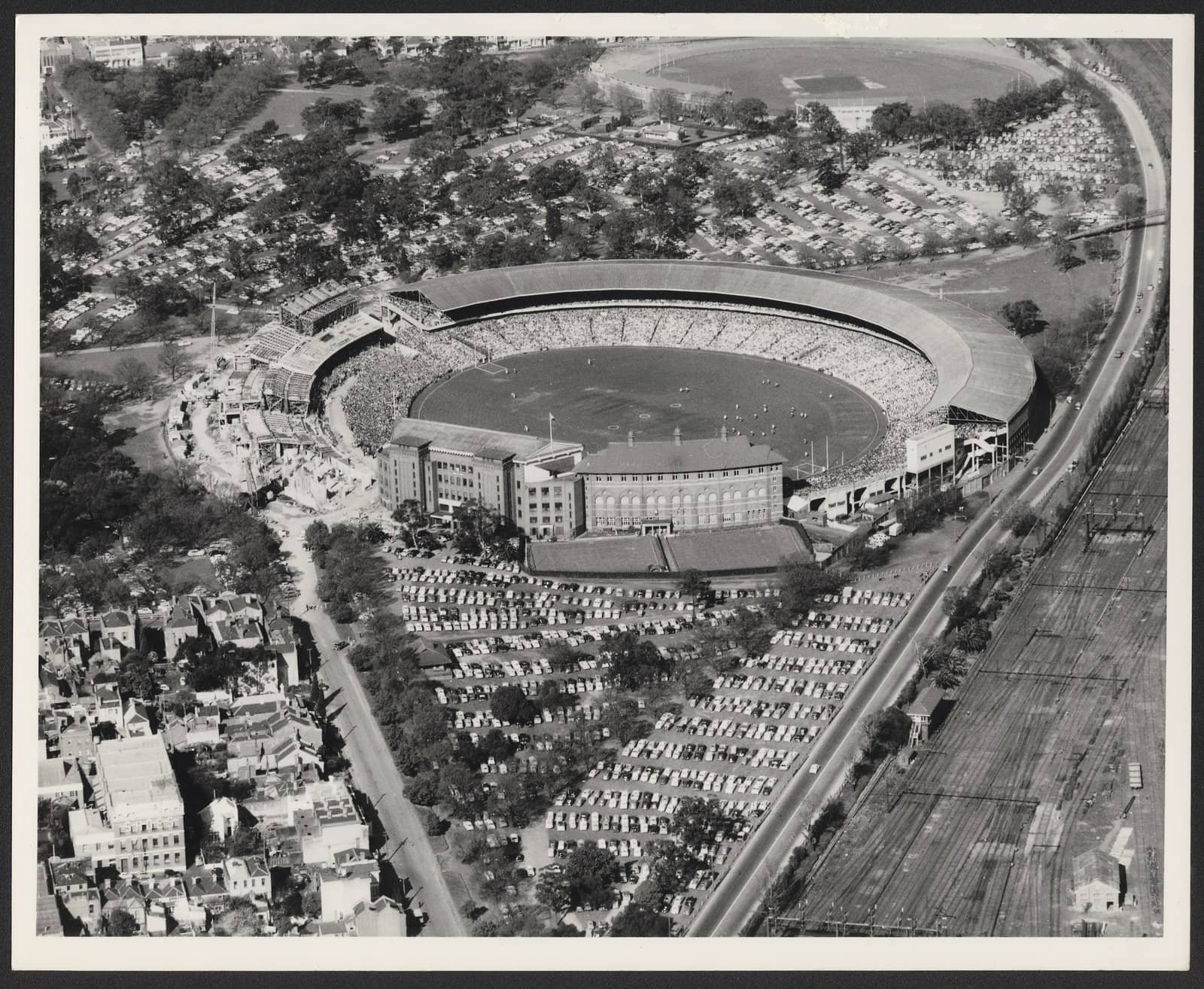 Aerial views of the Melbourne Cricket Ground 1952 1