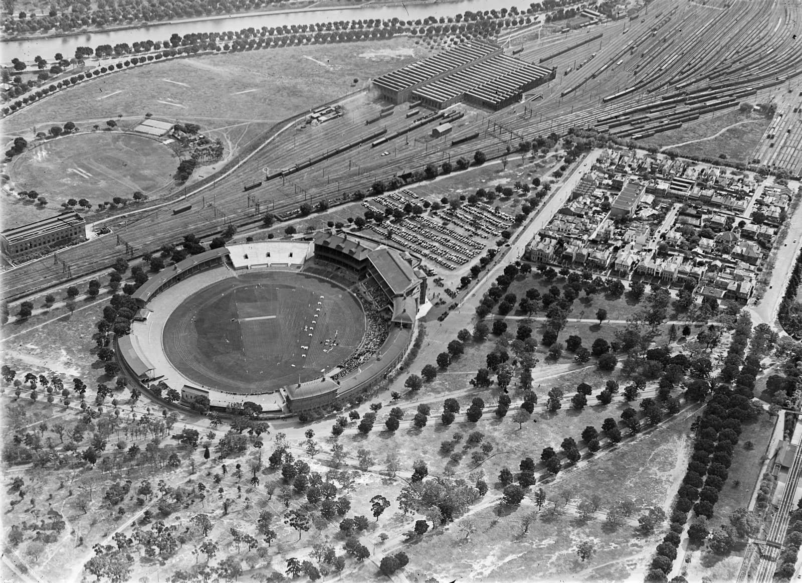 Melbourne Cricket Ground (MCG), Jolimont and Rail Yards 1931