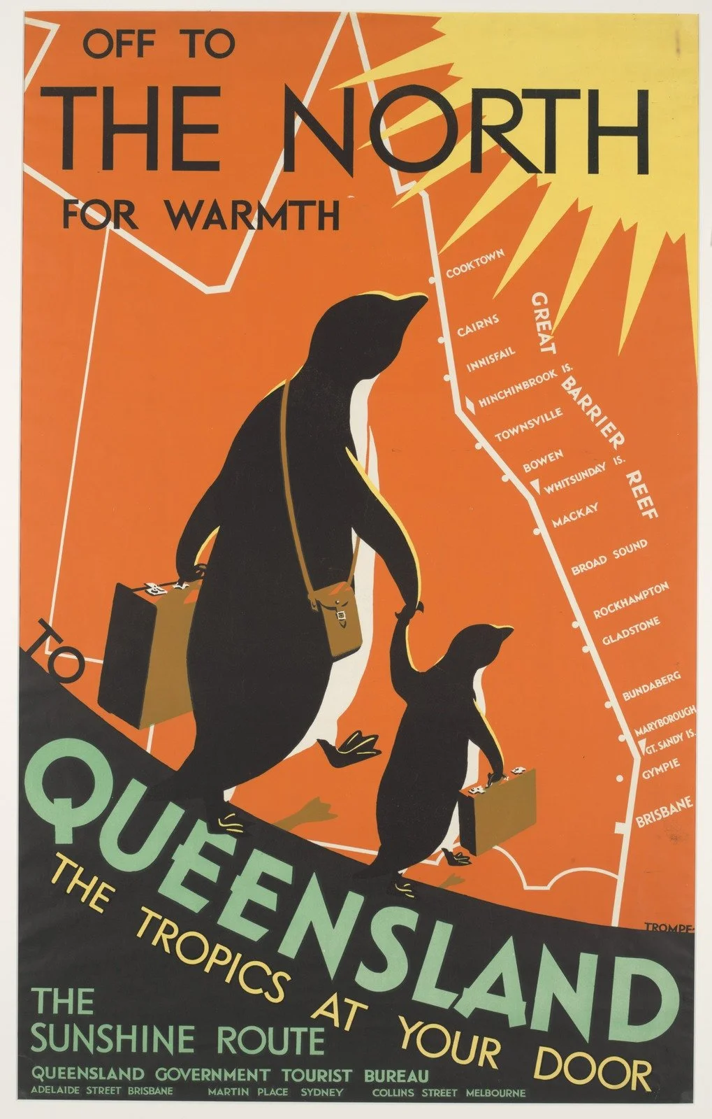 Off to The North for Warmth Percy Trompf 1935