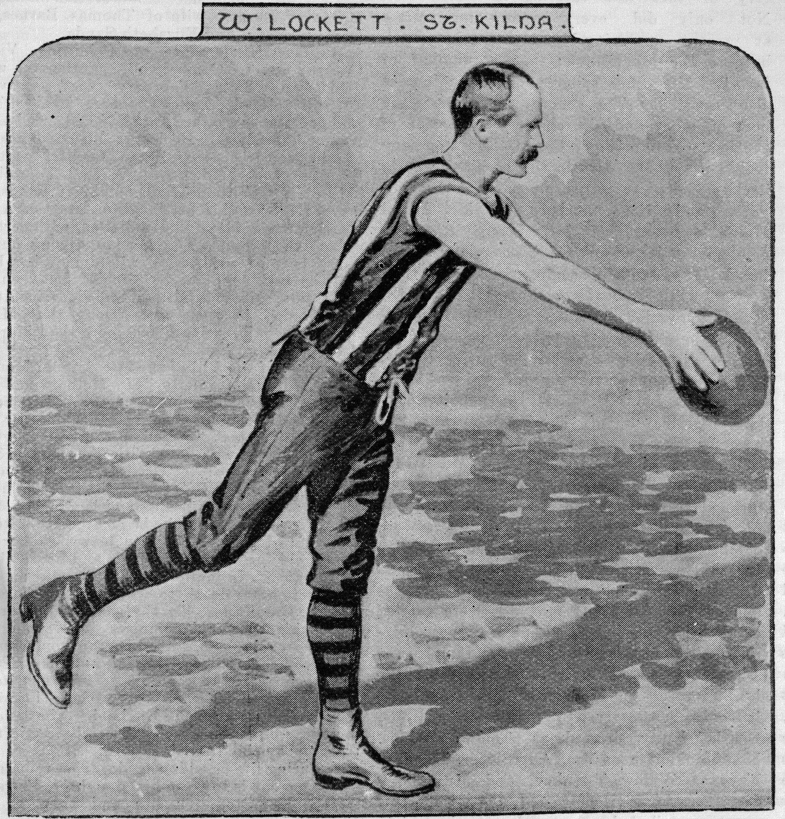 Newsprint - W. LOCKETT, ST. KILDA 1895
