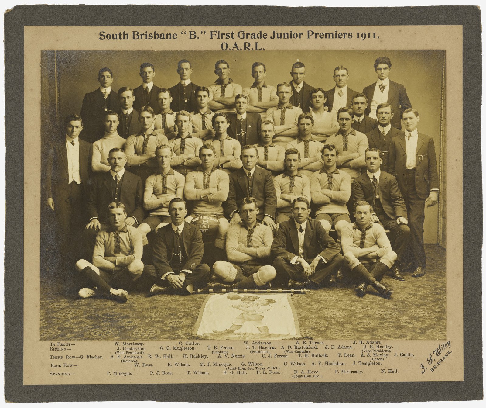 South Brisbane B First Grade Junior Premiers Q.A.R.L, 1912