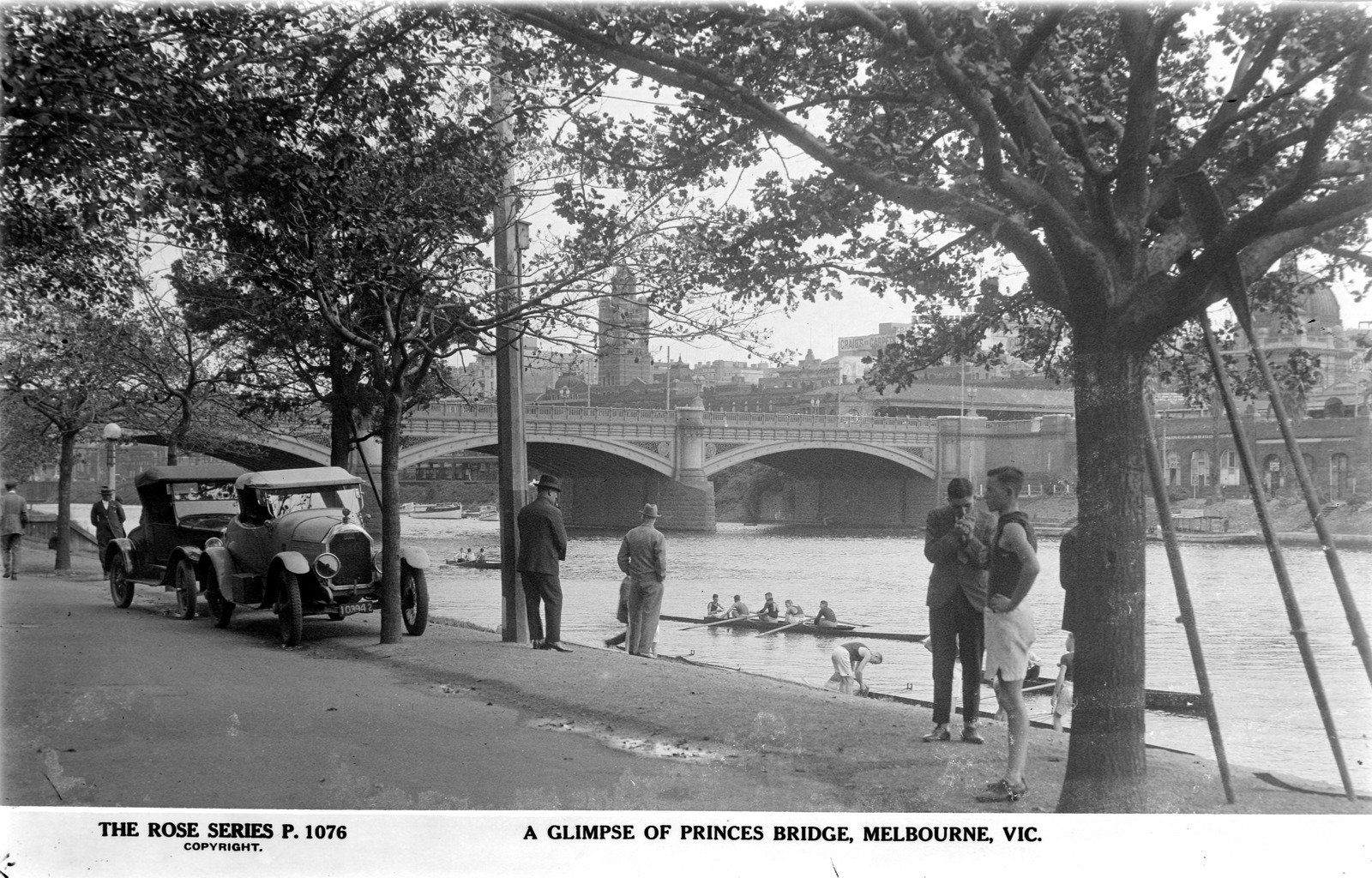 A Glimpse Of Princes Bridge, Melbourne 1920s