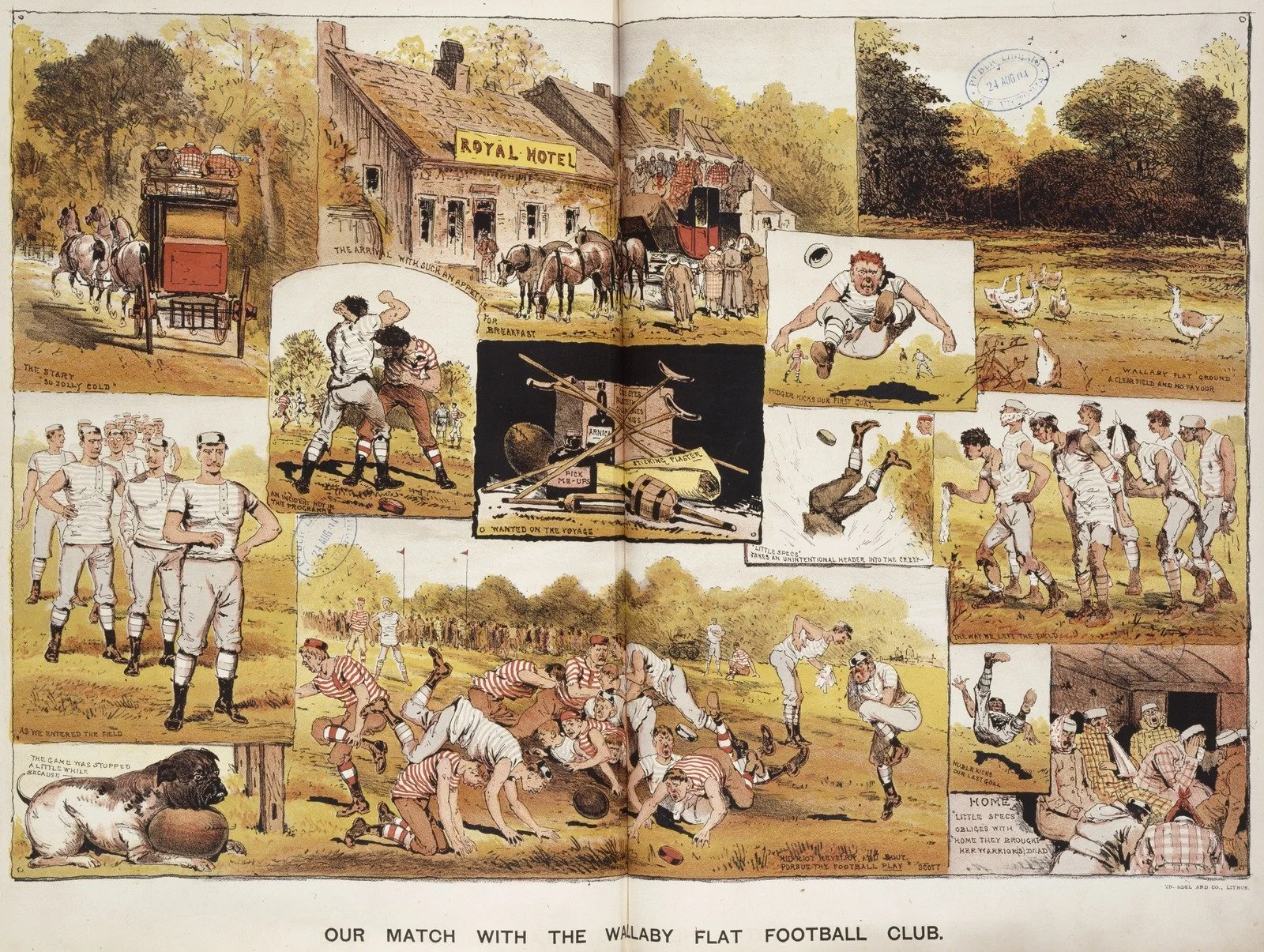 Our match with the Wallaby Flat Football Club 1884