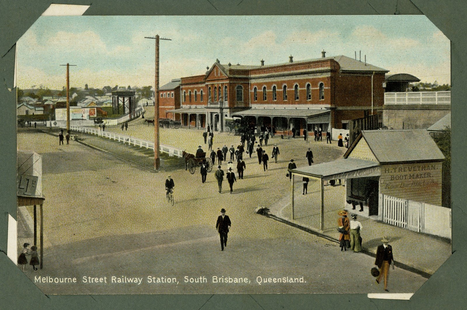 Entrance to the Melbourne Street Railway Station in South Brisbane