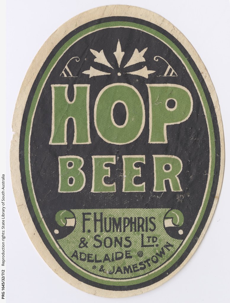 Green Hop Beer label 1902-1932