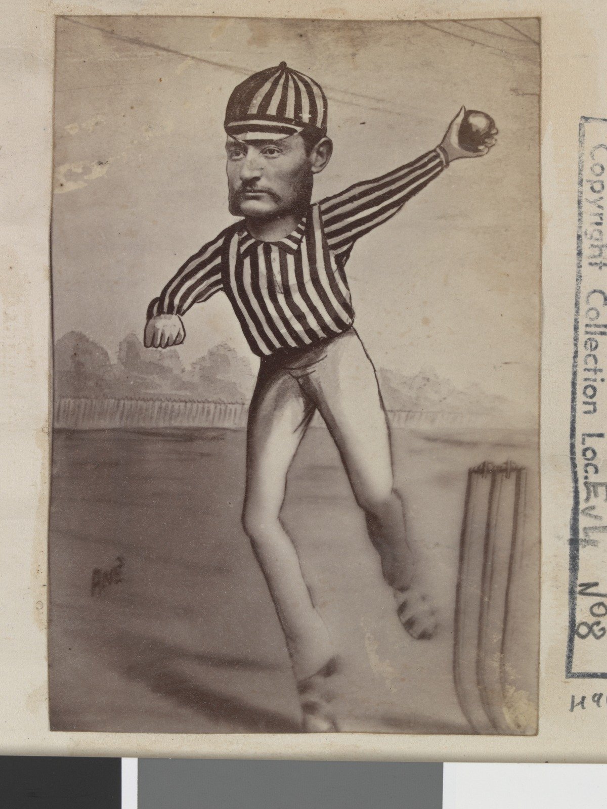 Collectable Card Australian cricketers, Allan 1878