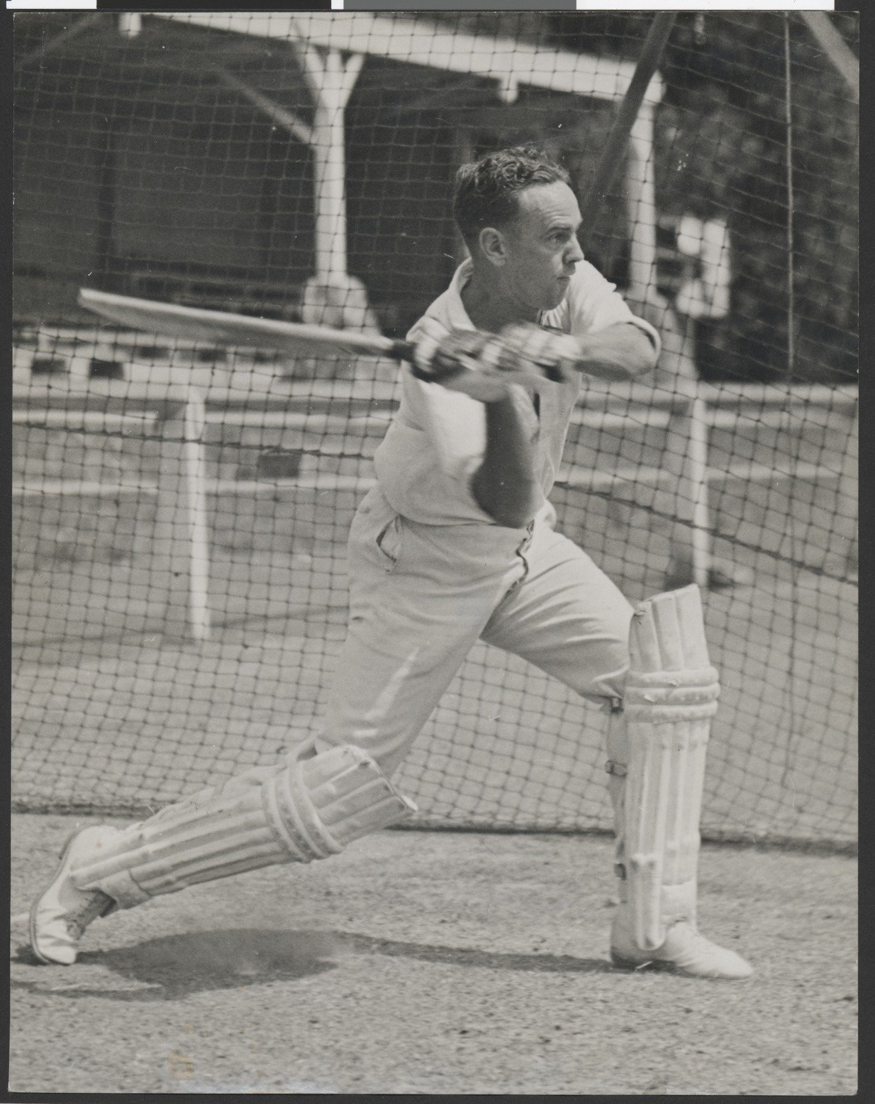 Australian cricket captain, Ian Johnson, bowling, batting and fielding 1946 3
