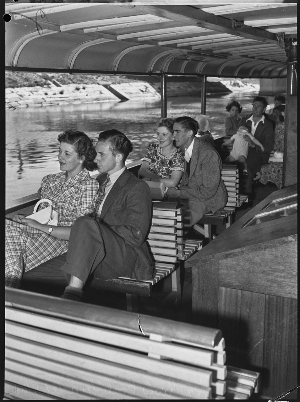 River Boats on Yarra Ferry On board 1949
