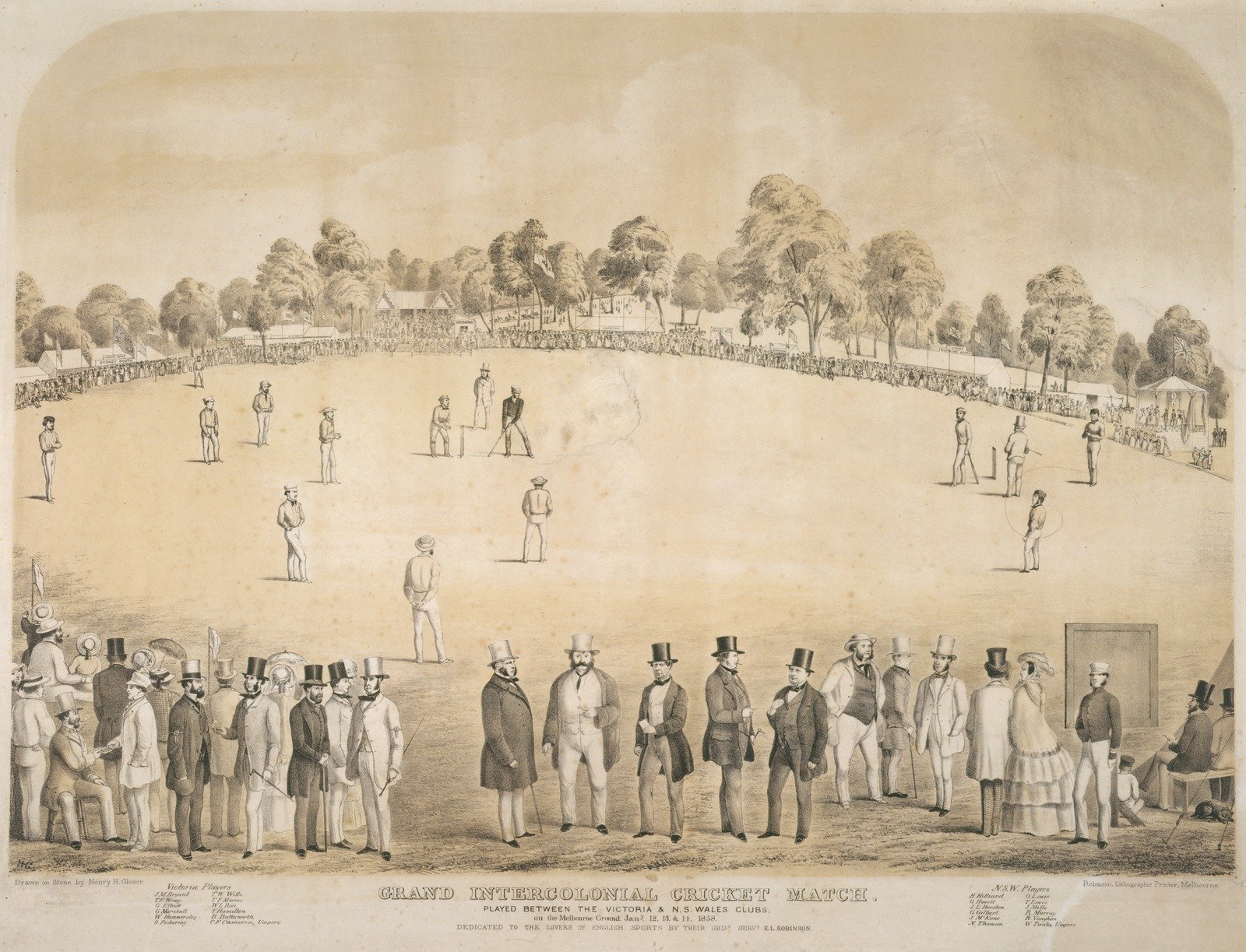 Grand Intercolonial Cricket Match MCG 1858