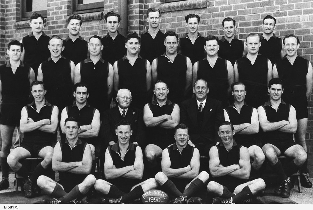 NORWOOD Members of the Norwood Football Club, Premiers S.A.N.F.L., 1950