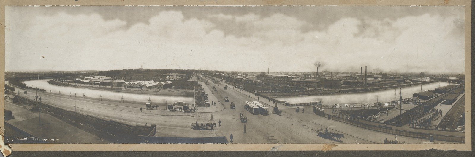 Panoramic view of Princes Bridge 1900