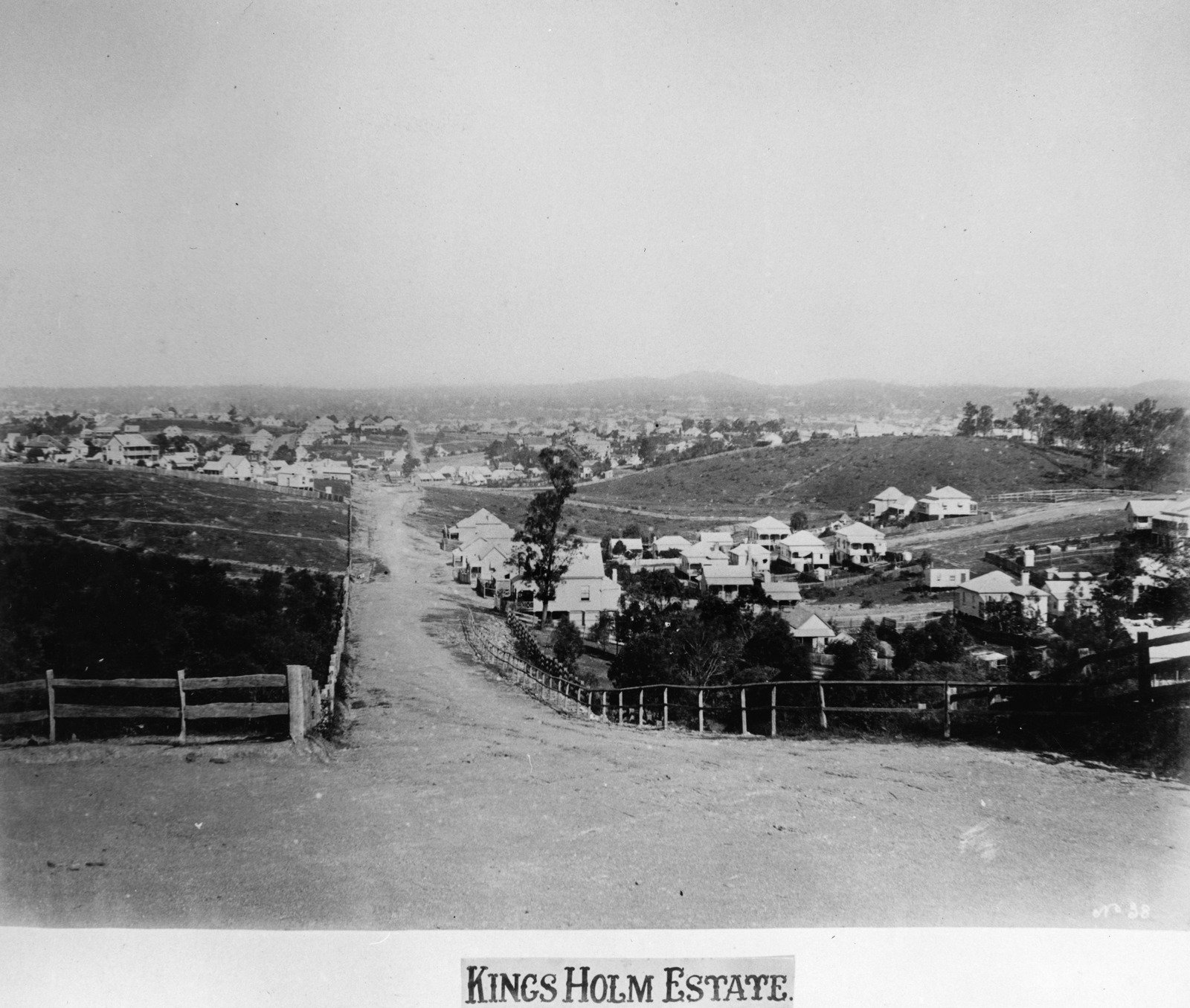 From Highgate Hill looking west over Brisbane, 1890