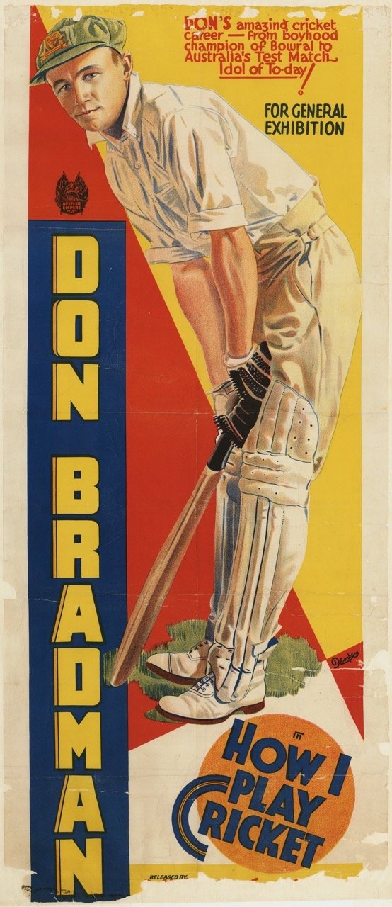 Don Bradman Cricket Poster
