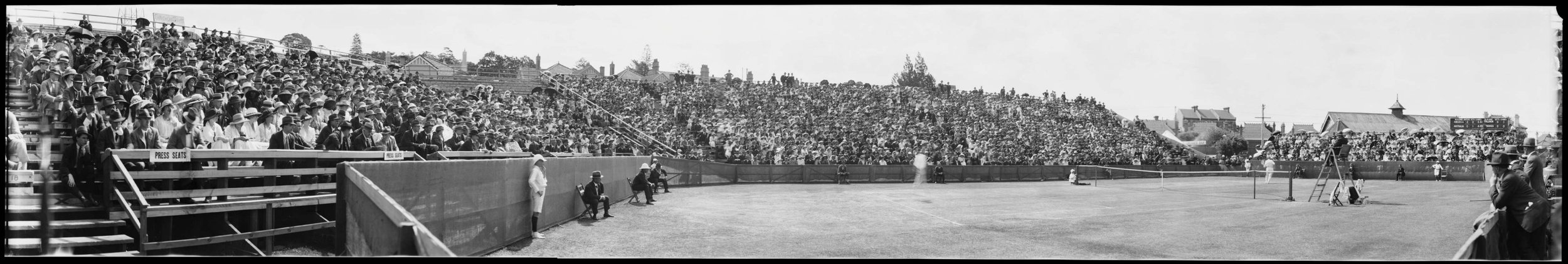 Spectators at the Davis Cup, Double Bay grounds, Sydney 1919 4