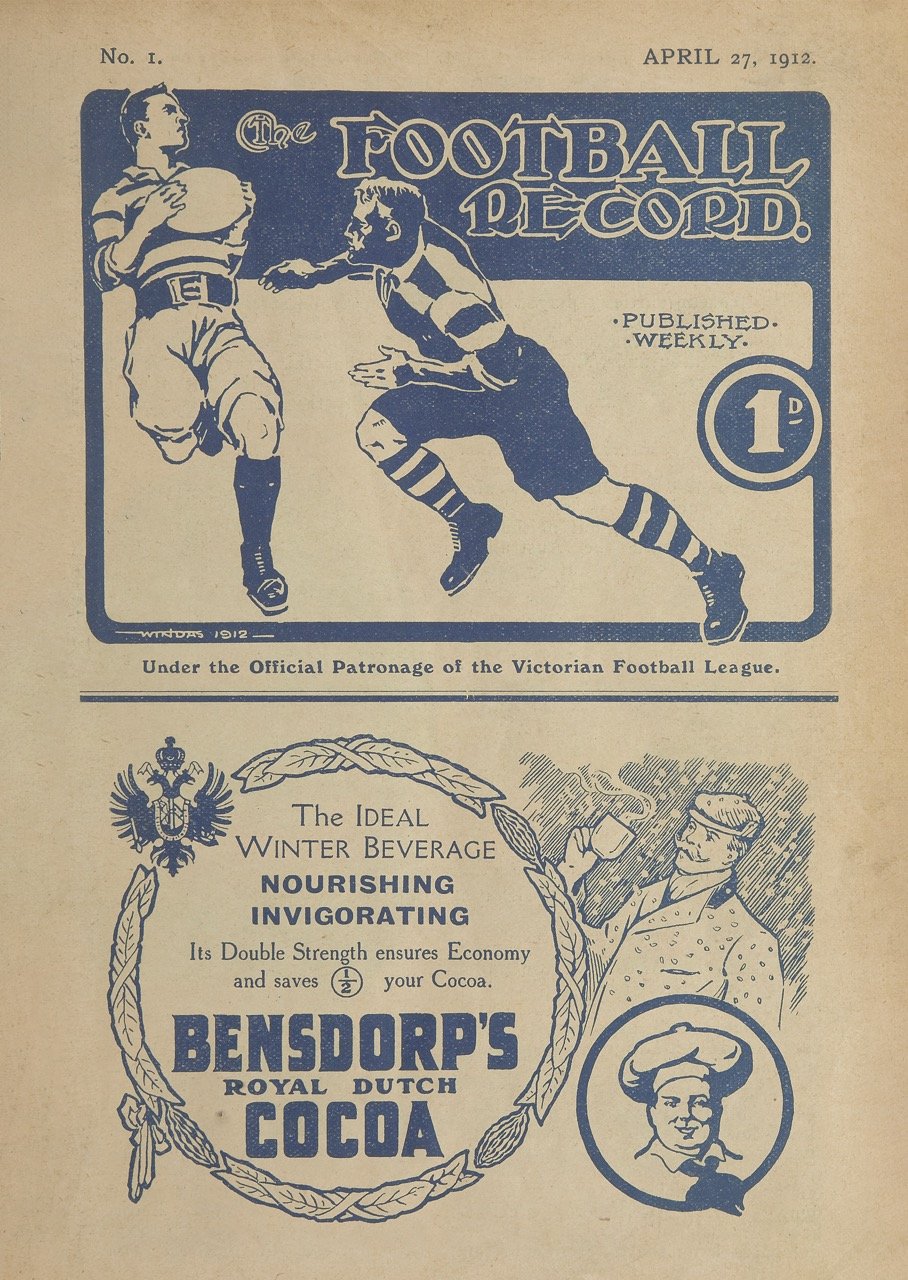 Football Record No 1 1912 (first ever made)