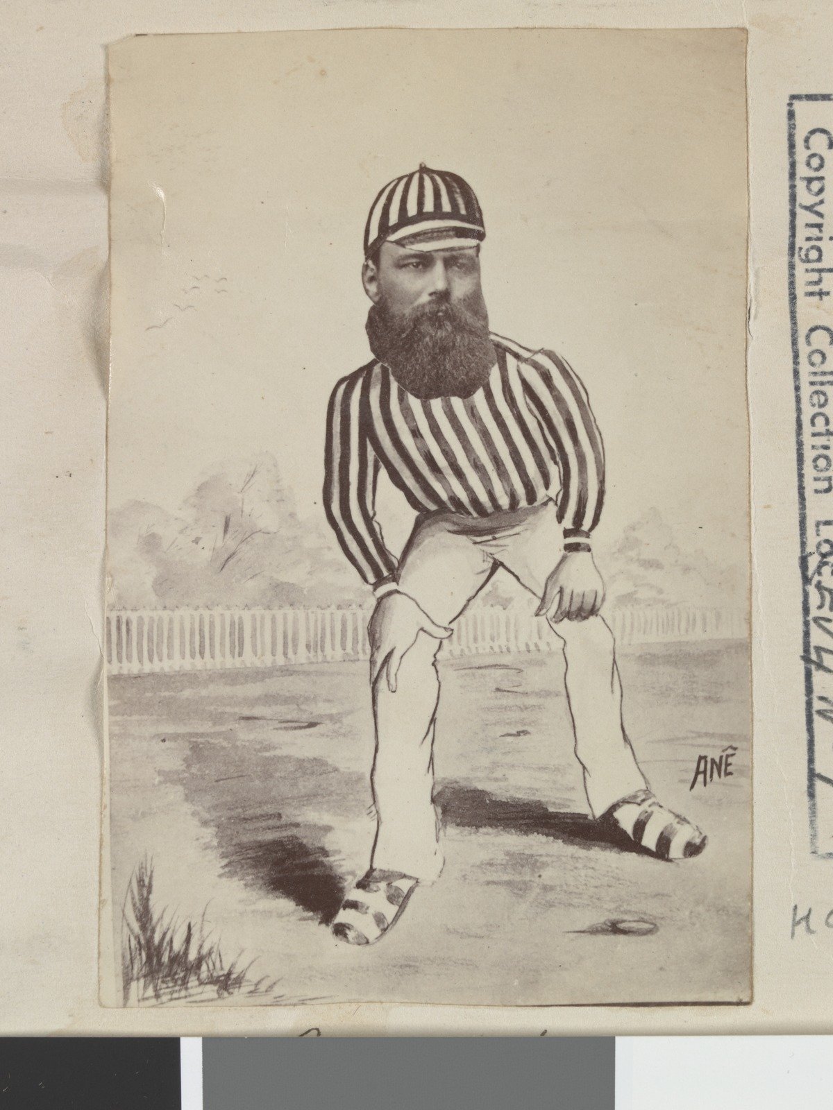 Collectable Card Australian cricketers, Gregory 1878