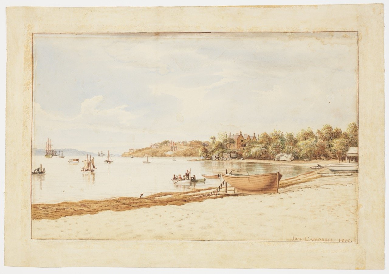 Art- View of Glenyarrah, Double Bay, New South Wales, 1895