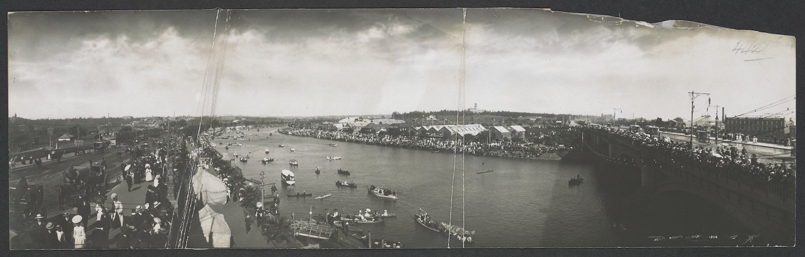 Henley Regatta, Melbourne, 1906 Panorama 1