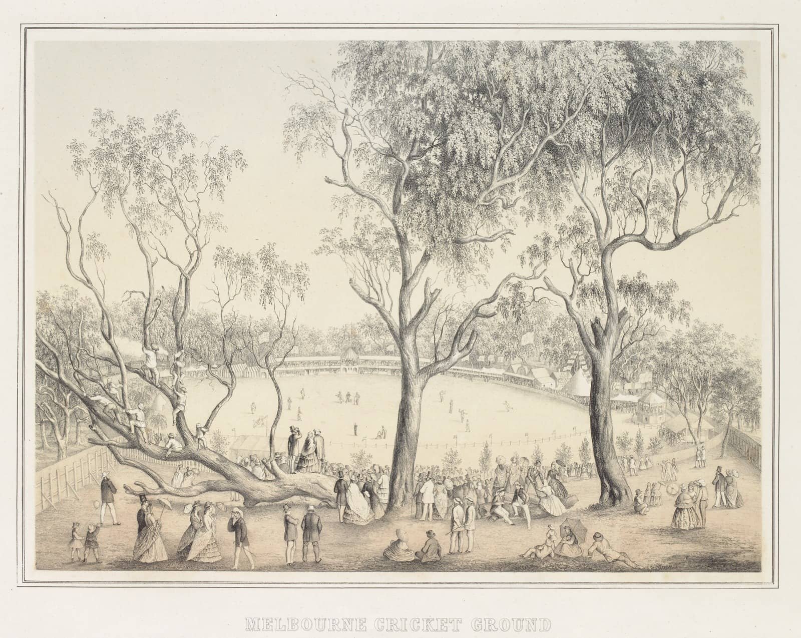 MELBOURNE CRICKET GROUND, 1ST JANUARY 1864.