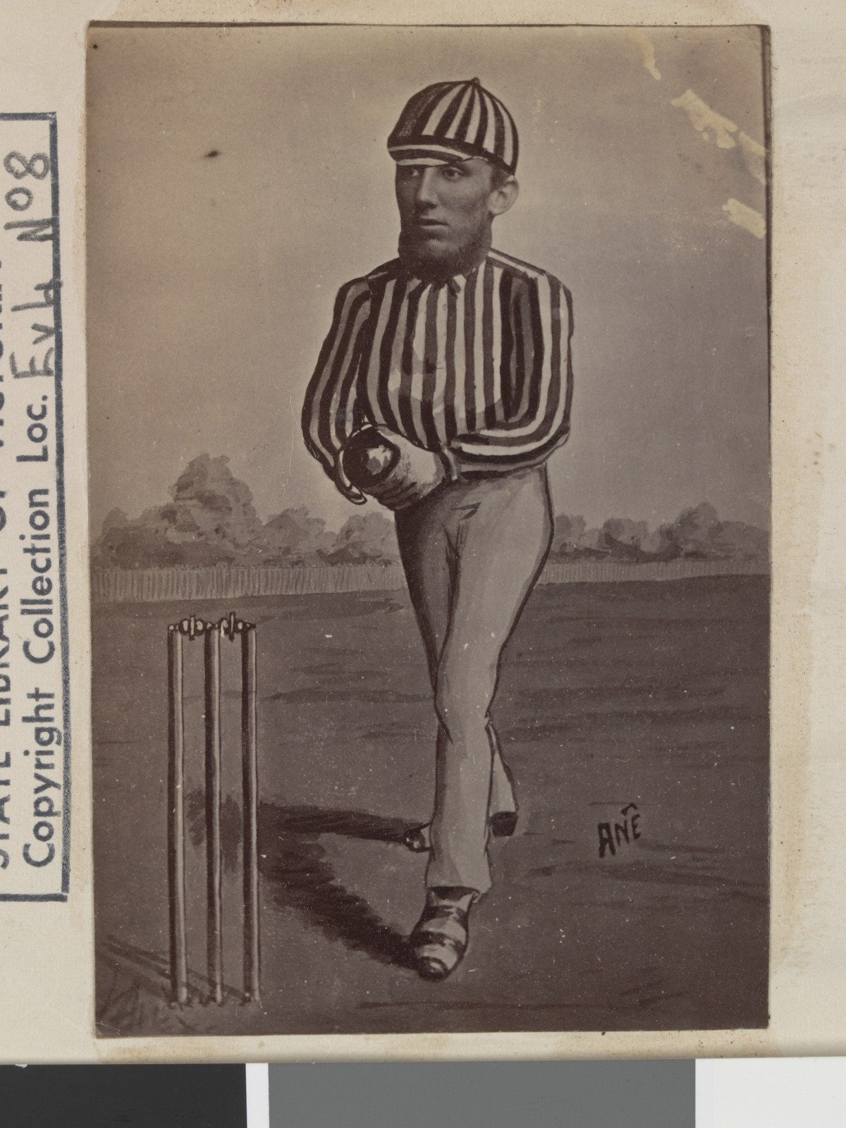 Collectable Card Australian cricketers, Garrett 1878