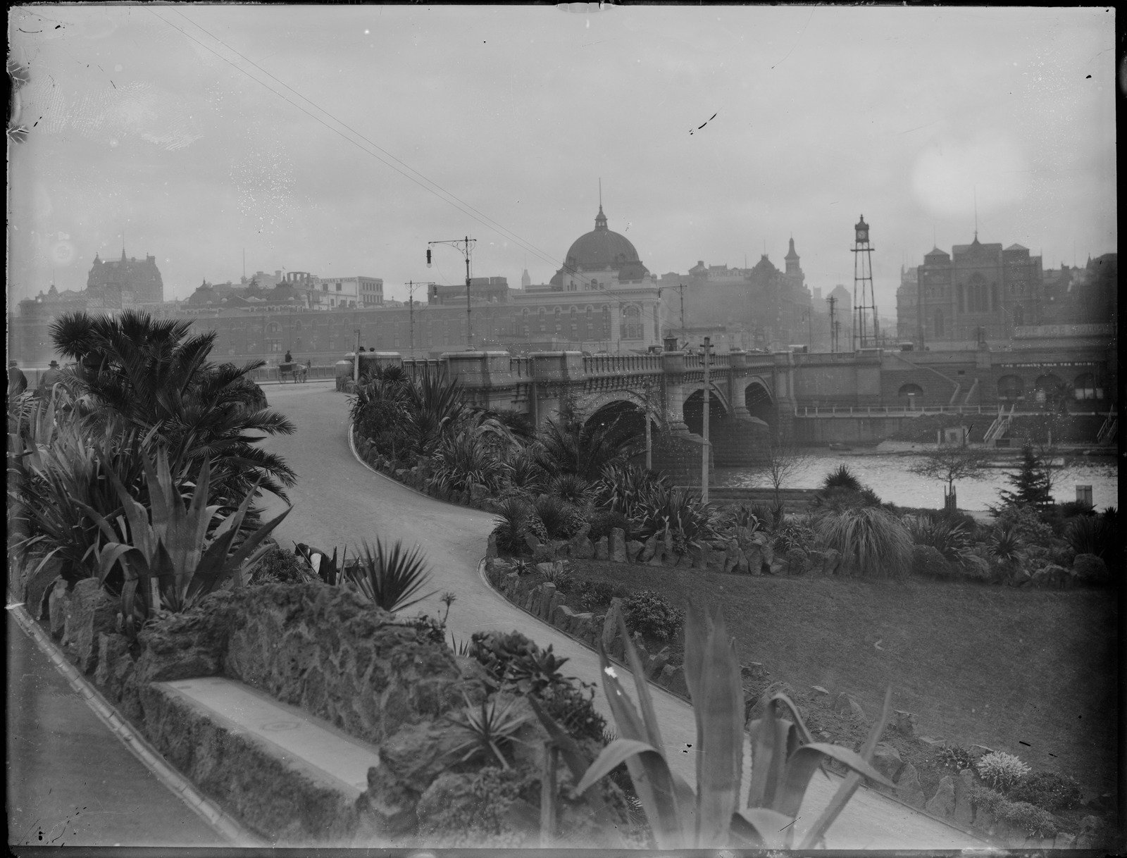View of Alexandra Gardens and the Yarra River 1891
