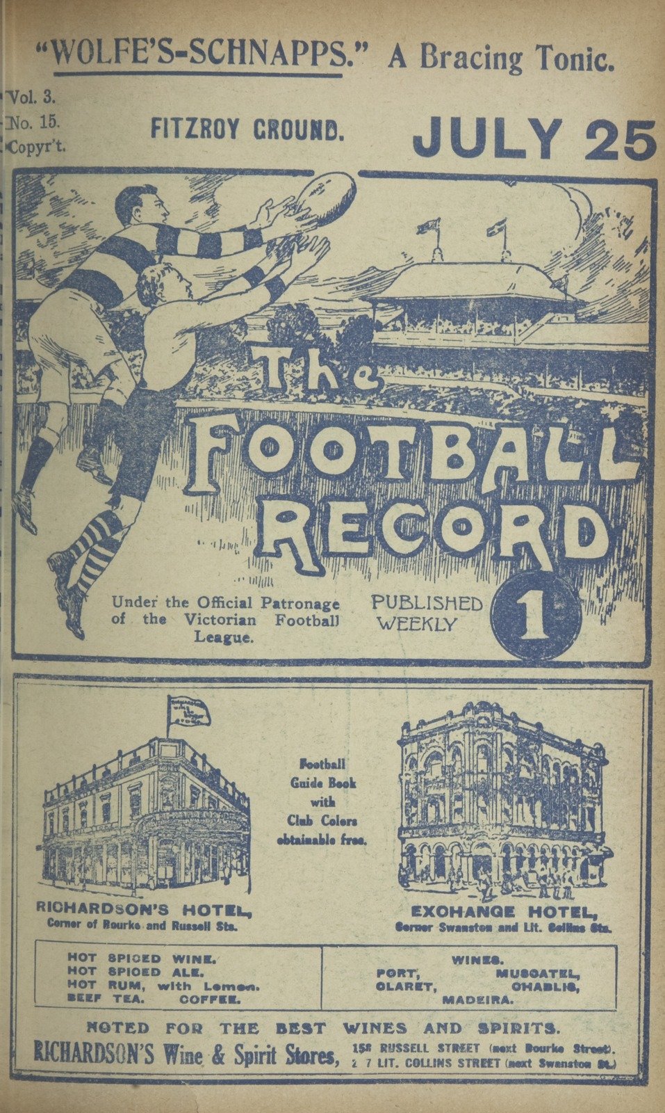 Football Record No 1 1914