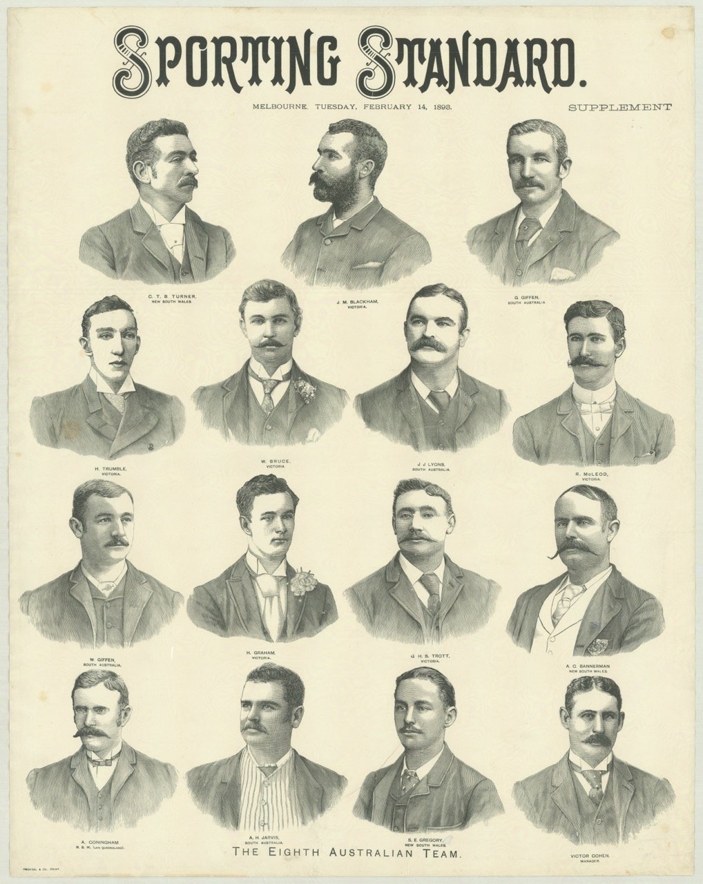 Melbourne Sportsmen of 1893