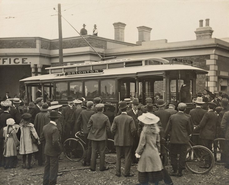 Official Opening, St Kilda - Brighton Electric Street Railway, 1906