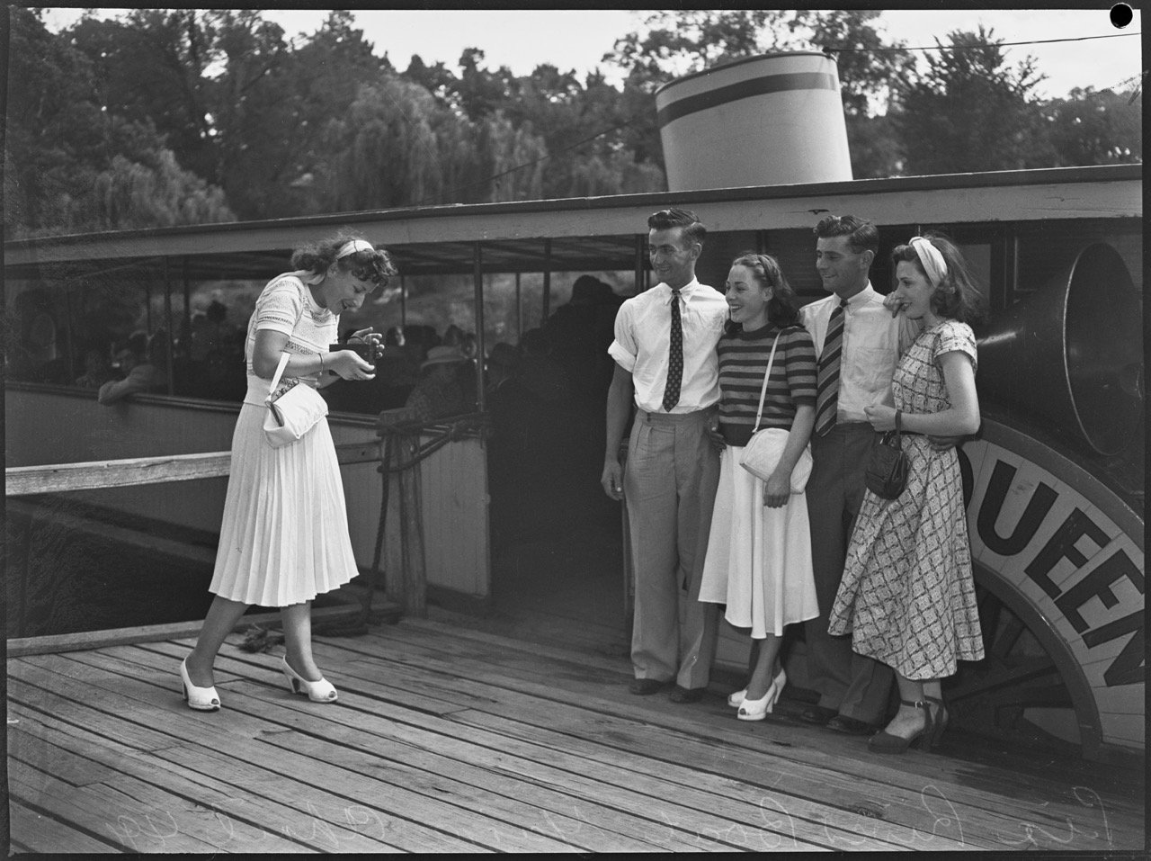 River Boats on Yarra Ferry Photo 1949