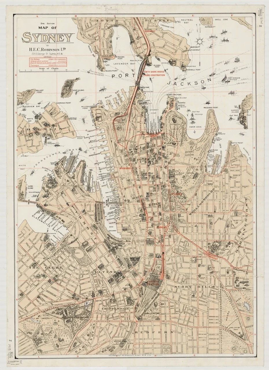 Map of Sydney 1925