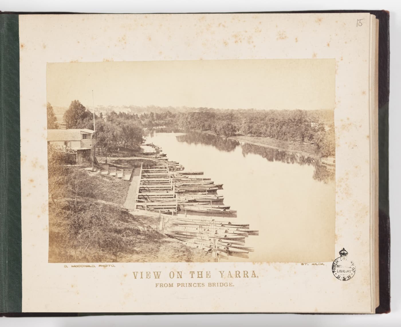 View from Princes Bridge 1850s