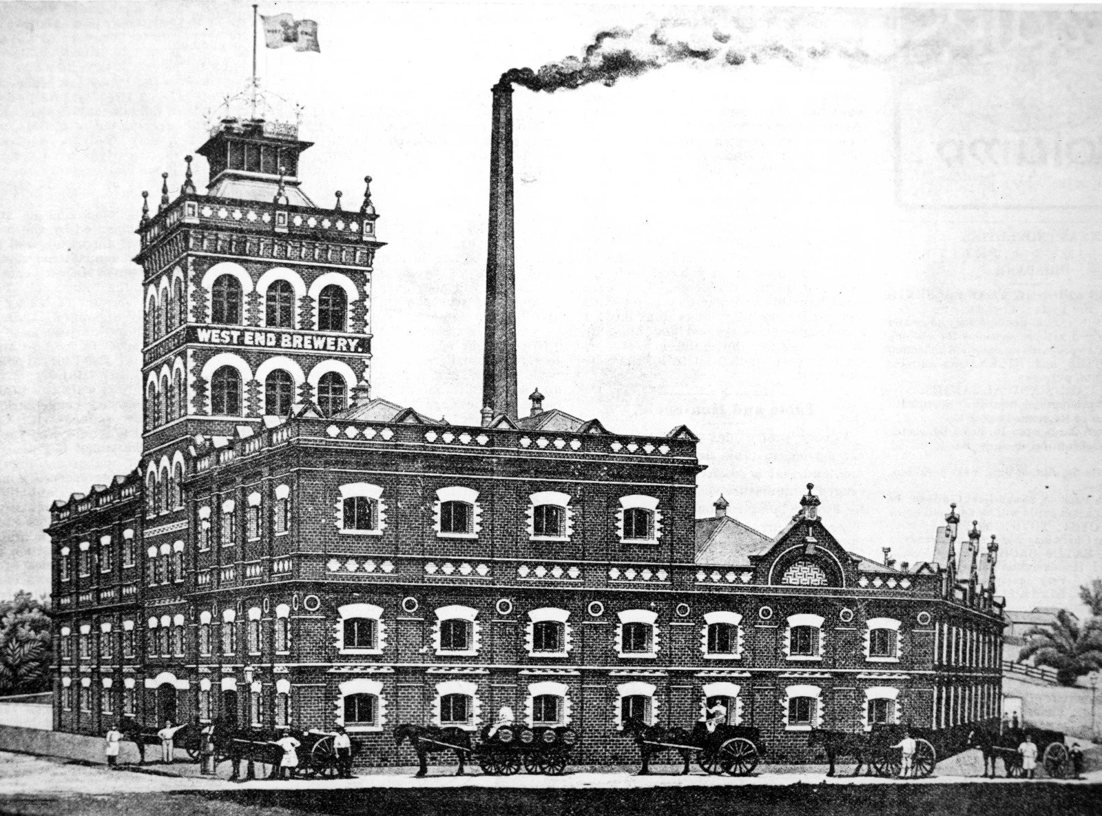 (Halftone) West End Brewery, Brisbane, 1896