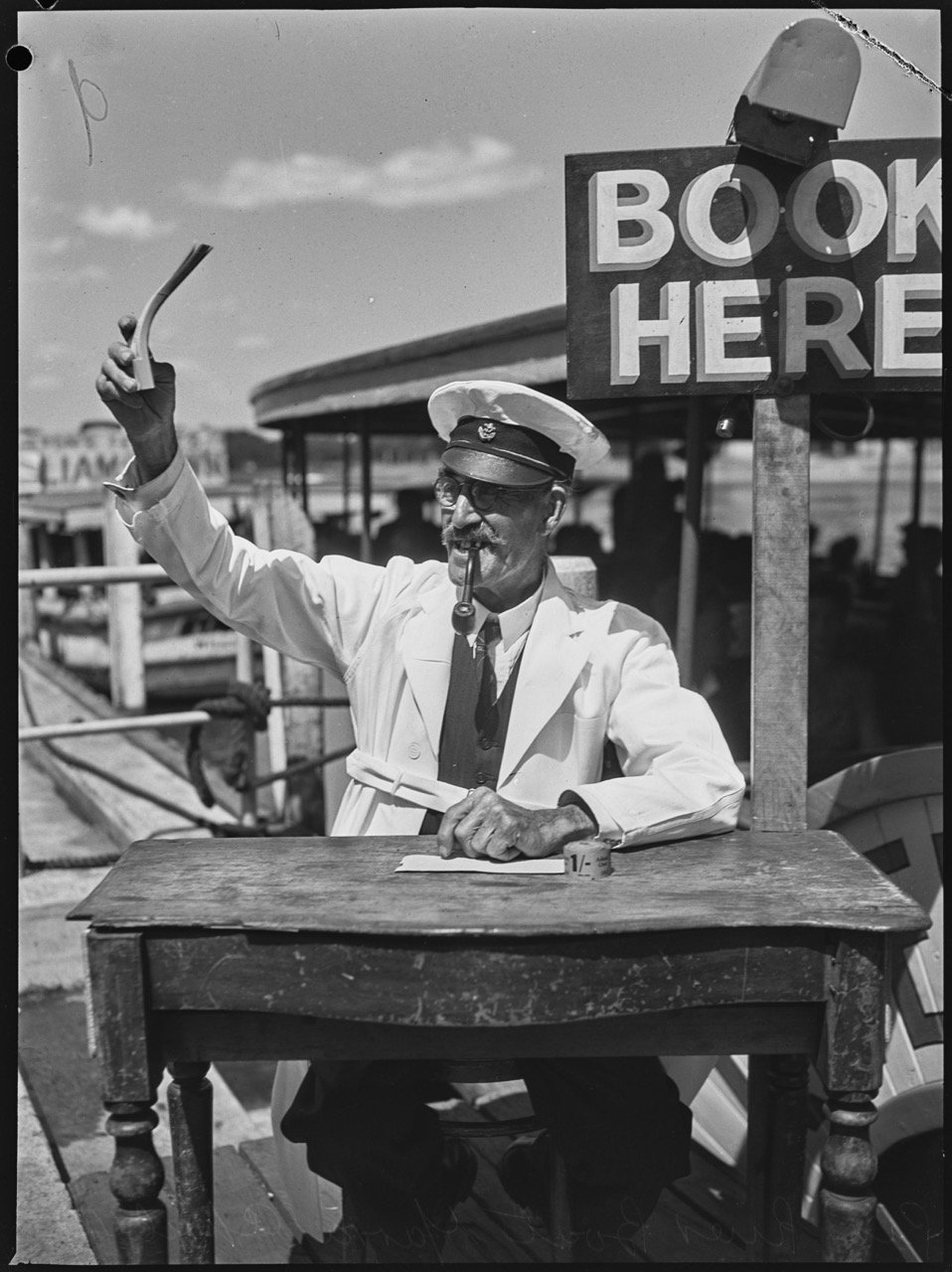 River Boats on Yarra Ferry Ticket Sales 1949