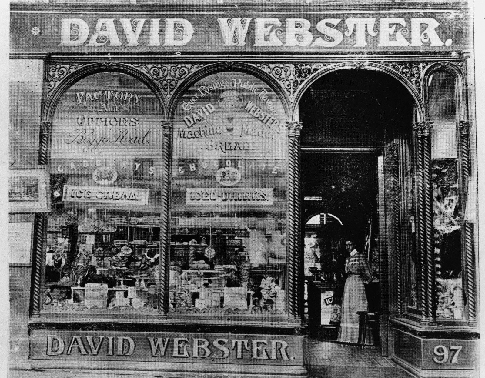 David Webster's Tea Rooms in Brisbane, 1900