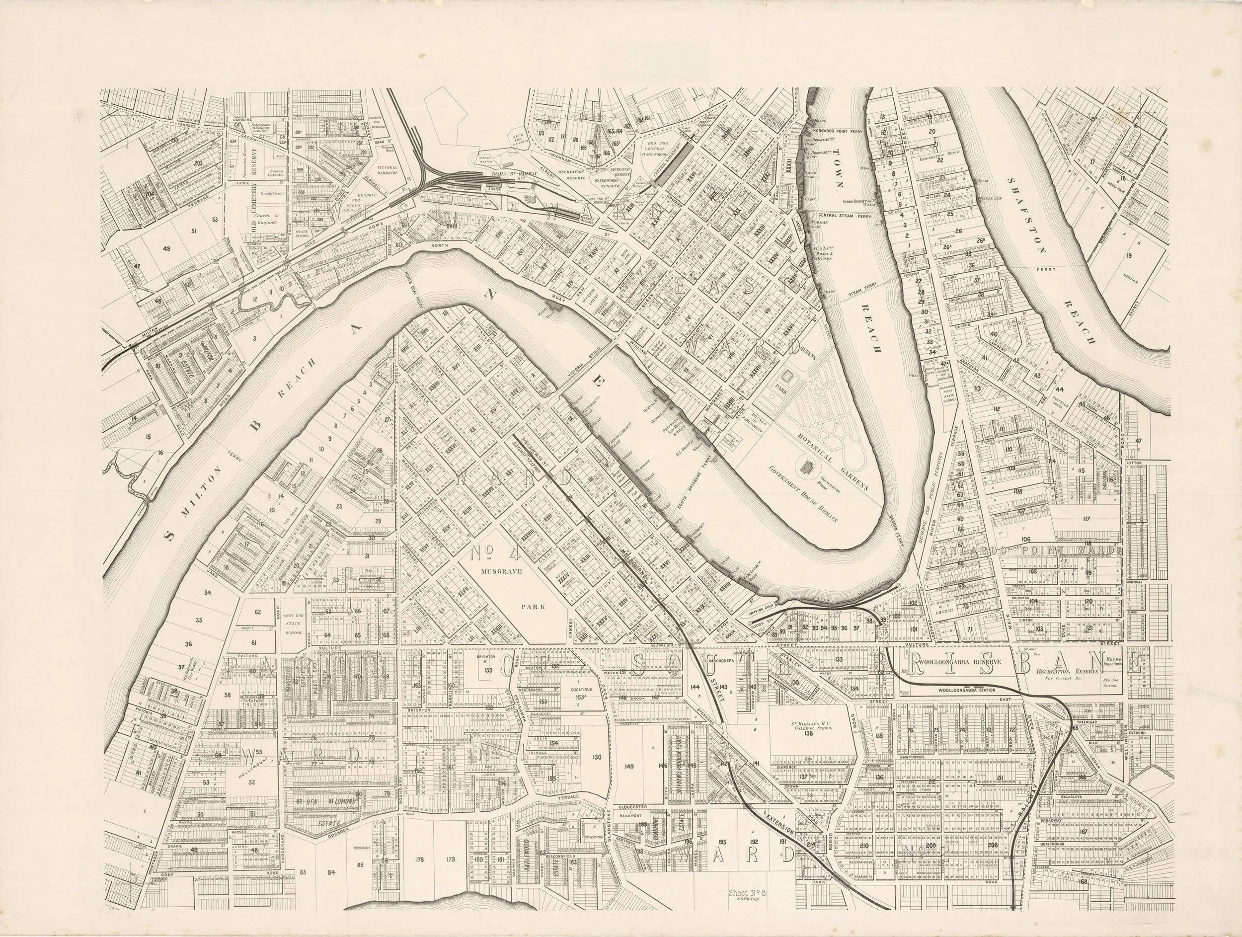 West End McKellar Map Sheet 8 1895