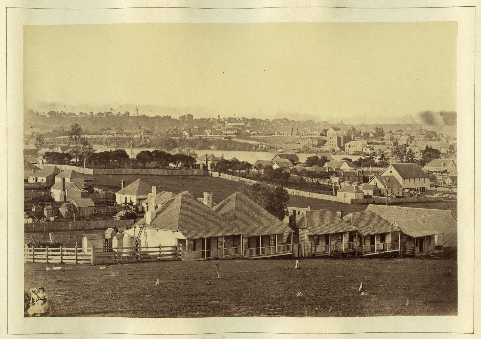 View from Merivale Street, South Brisbane 1868