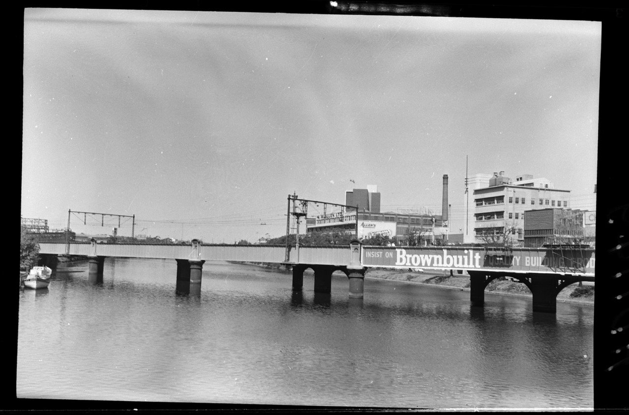 ST KILDA, PORT MELBOURNE LINE RAILWAY BRIDGE OVER YARRA RIVER