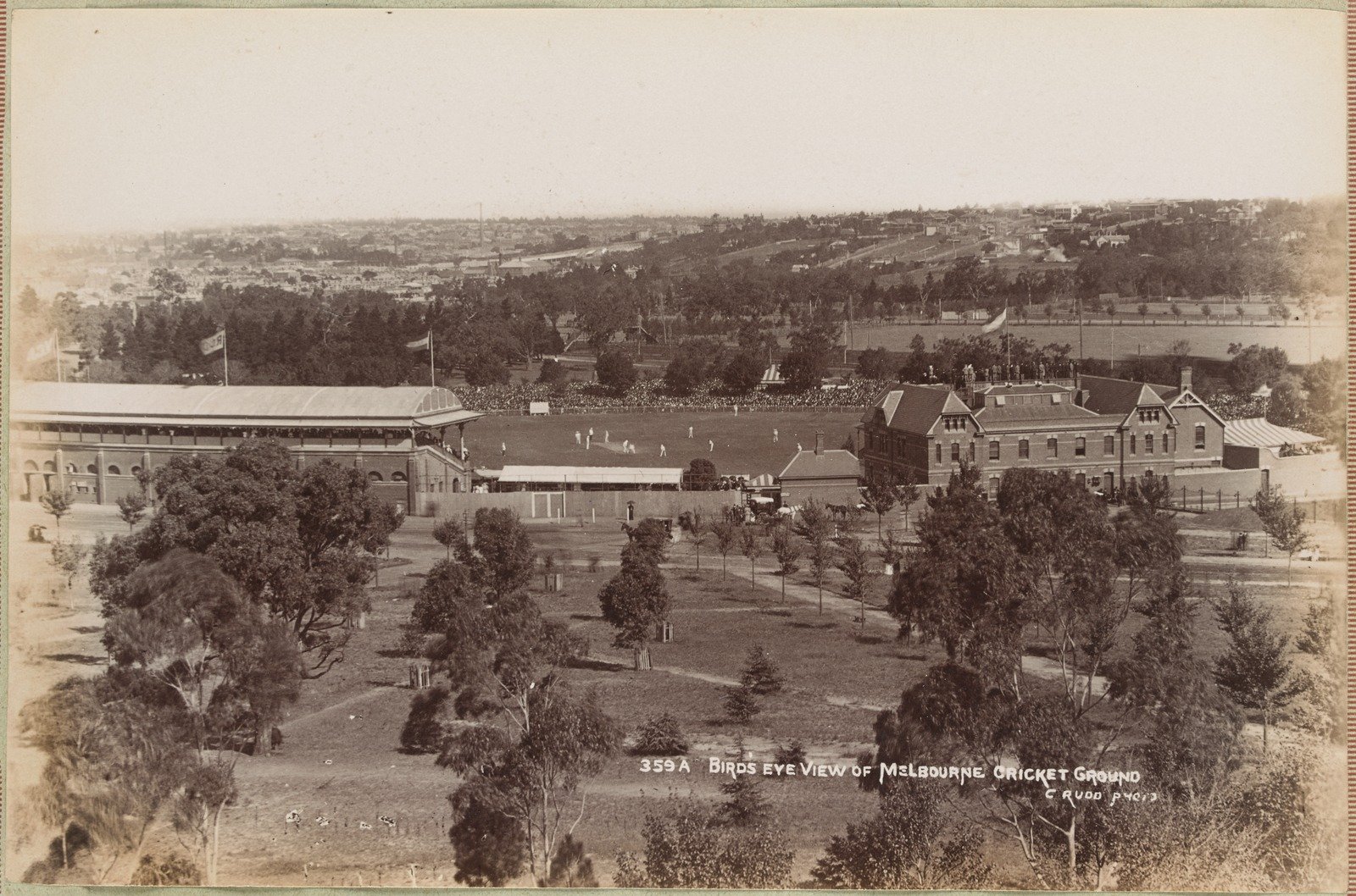 Bird's-Eye View of the Melbourne Cricket Ground 1894