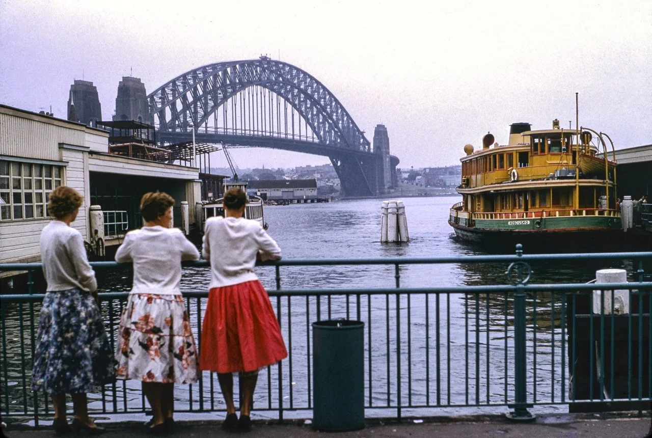 Women at Circular Quay, Sydney, circa 1960