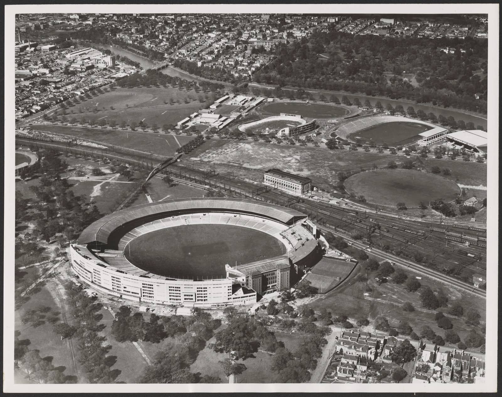 Aerial views of the Melbourne Cricket Ground 1952 4