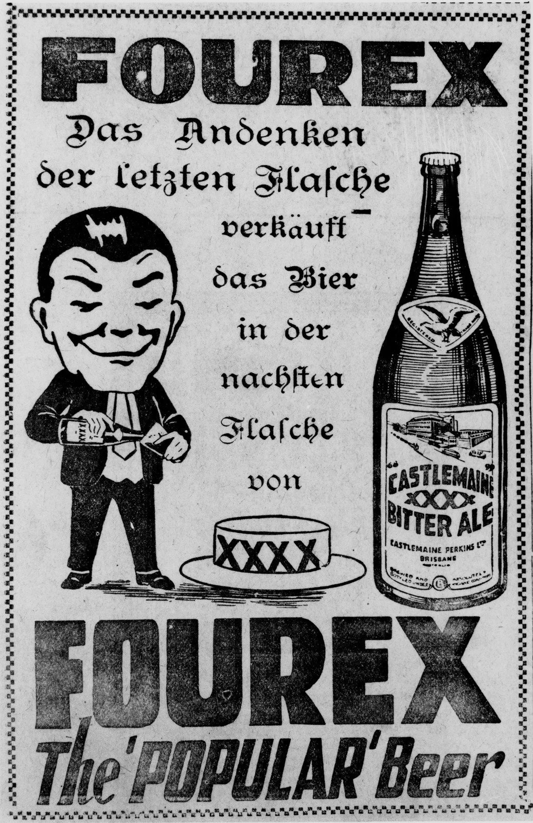 Fourex the 'Popular' Beer 1930s