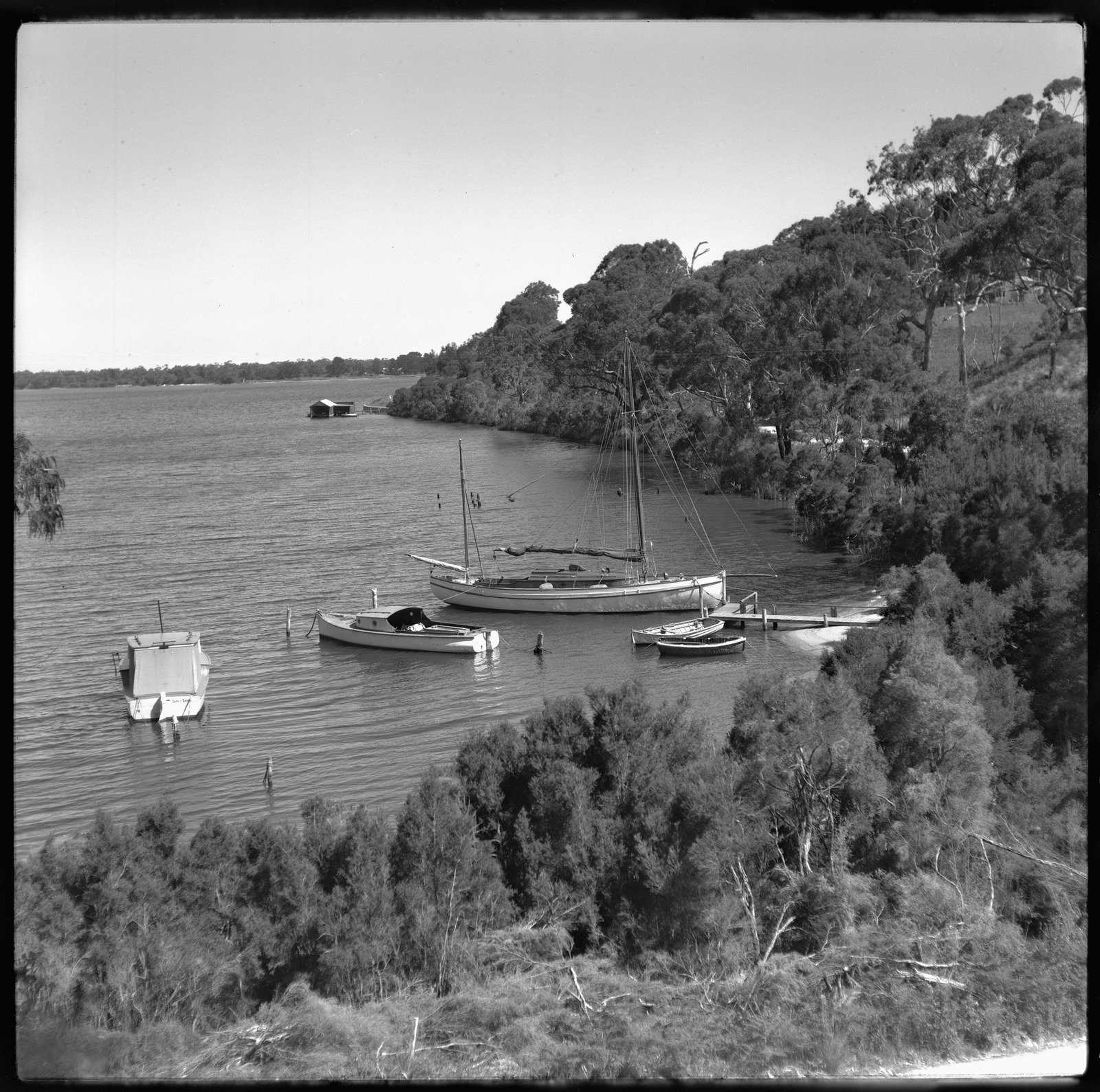 Boats near Metung 1949