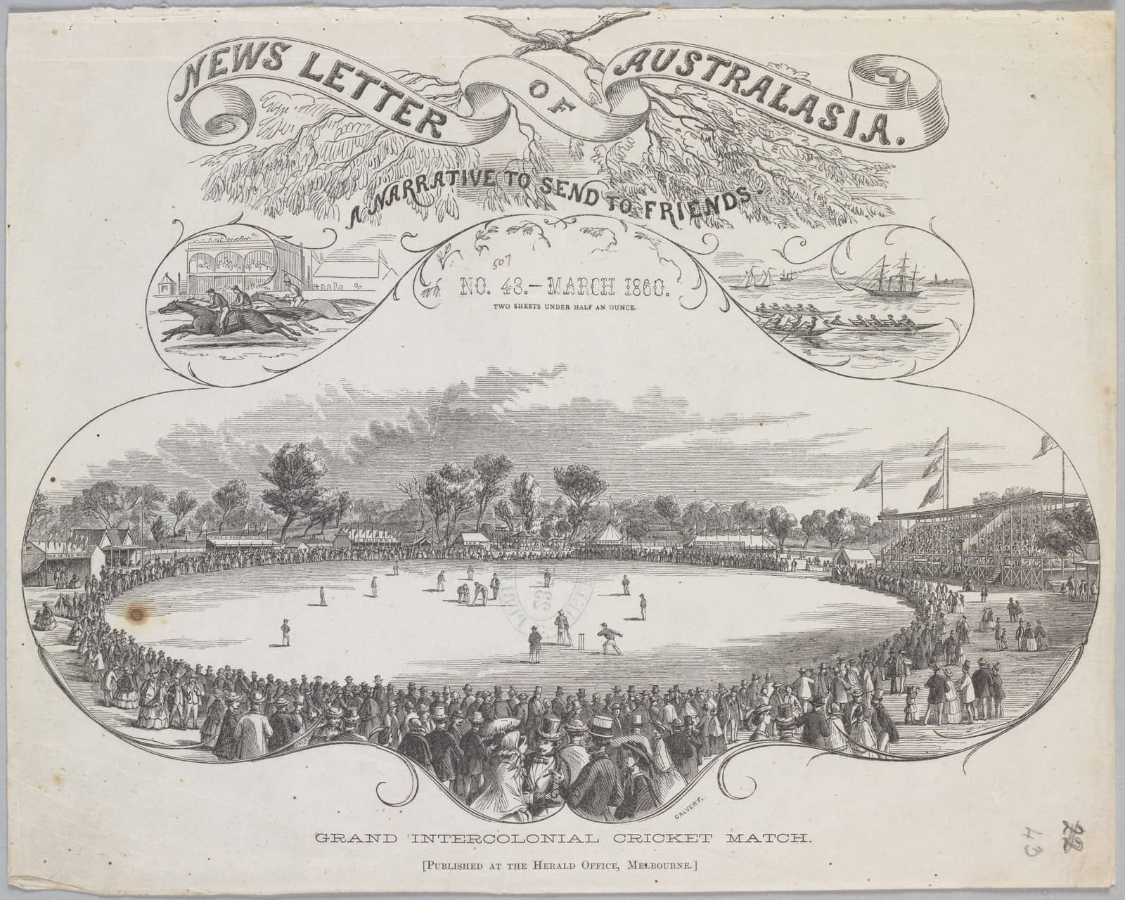 Grand intercolonial cricket match 1860