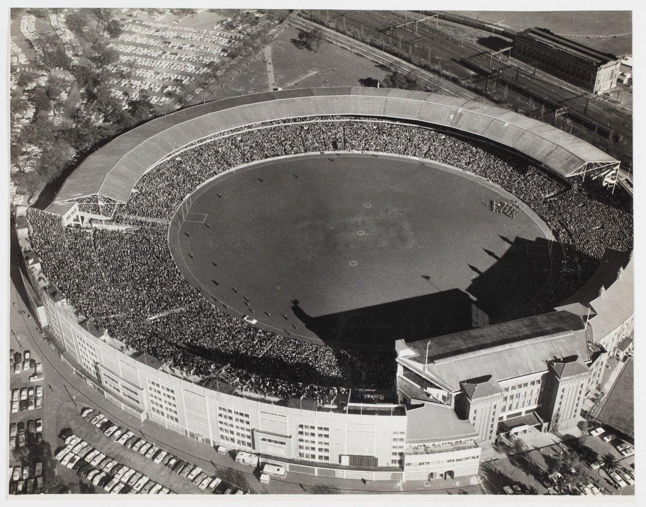 Aerial of the Mebourne Cricket Ground, ca. 1962 1