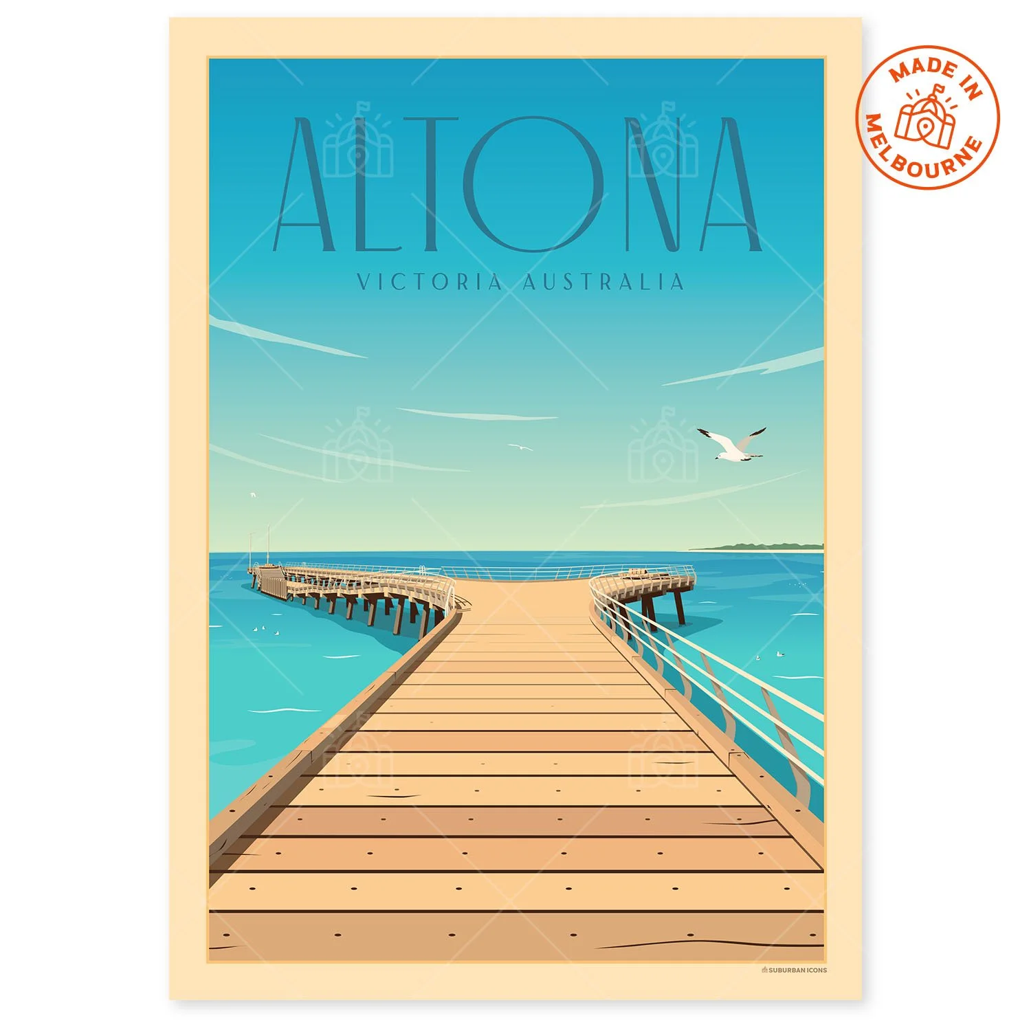 Altona Pier Suburban Icon Poster