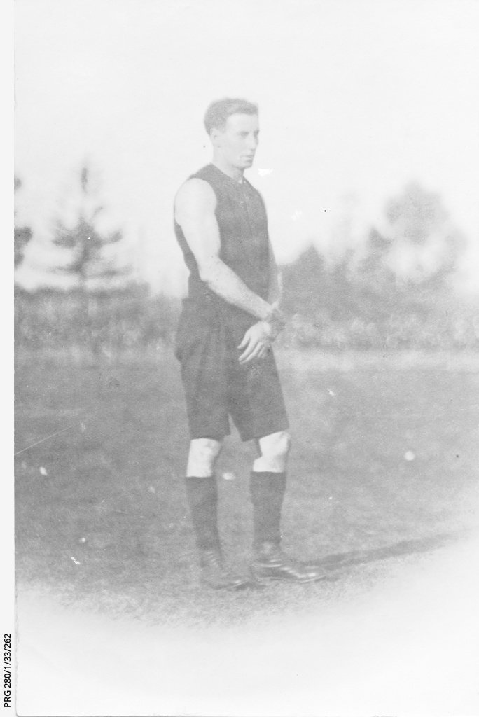 Syd White,the captain of the Norwood football club 1923
