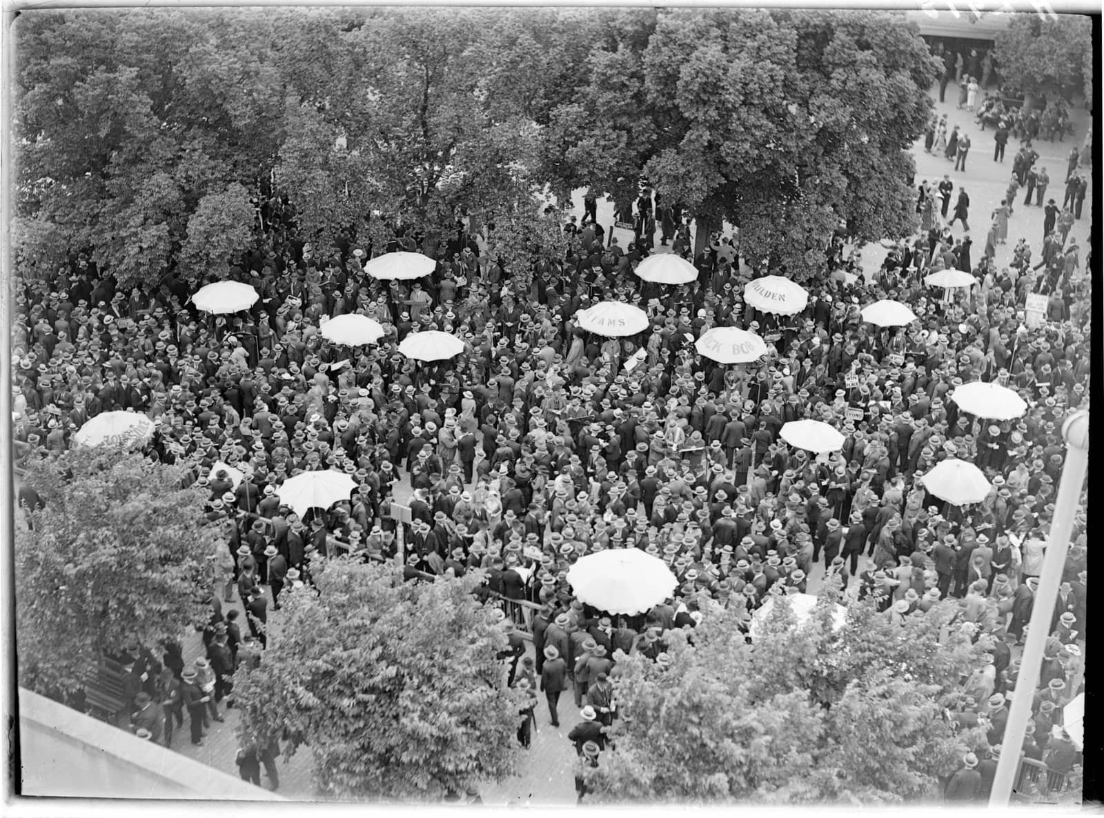 Crowd at Flemington Racecourse 1935 3